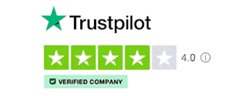 Trustpilot — rated 4.0, verified company